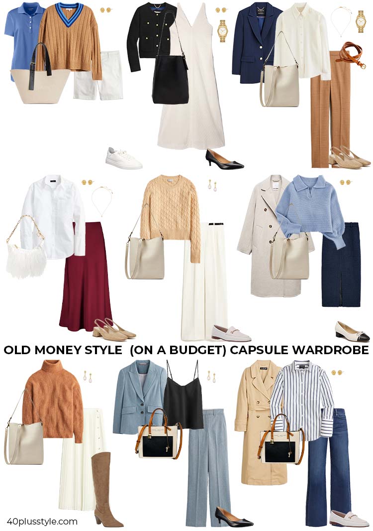 Old money style (on a budget) capsule wardrobe | 40plusstyle.com