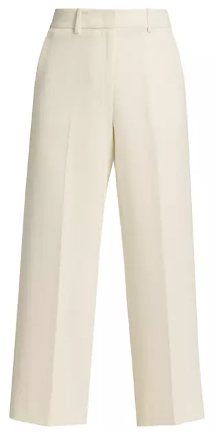 Theory Crop Straight-Leg Trousers | 40plusstyle.com