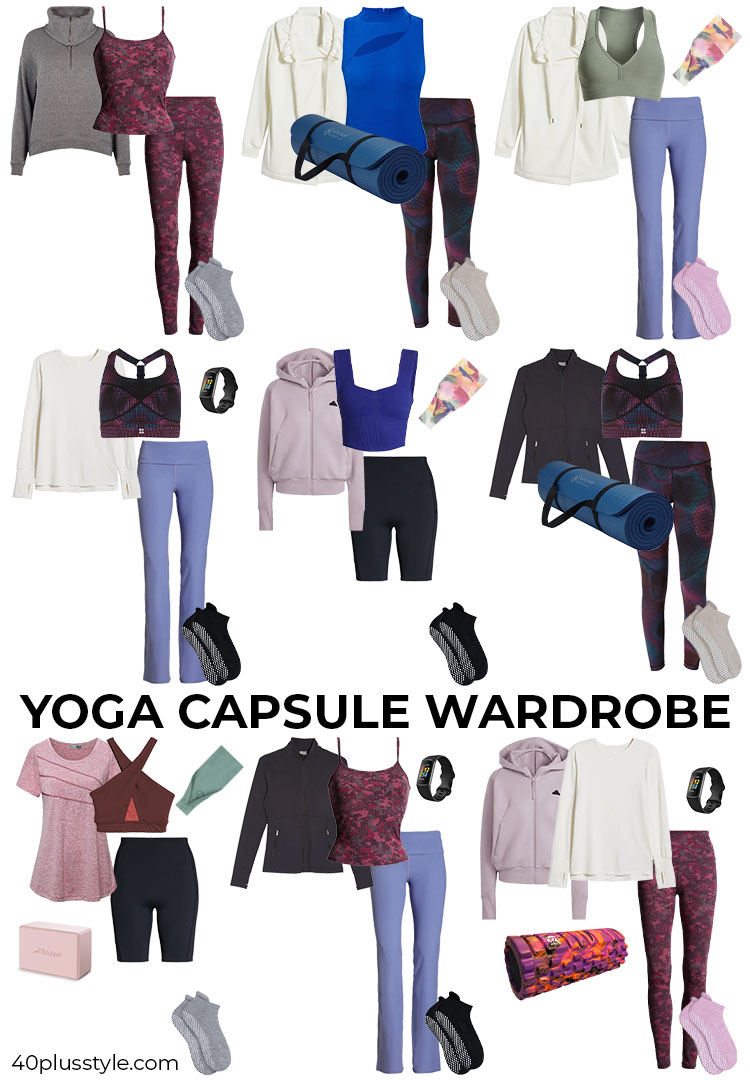 Yoga capsule wardrobe | 40plusstyle.com