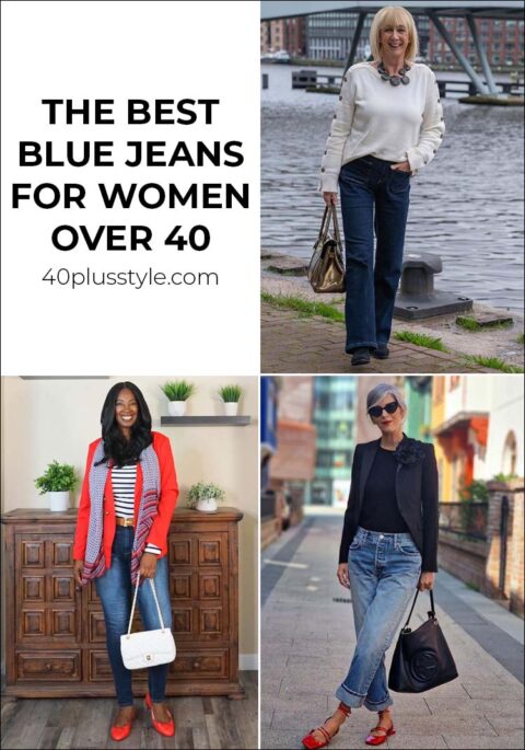 best blue jeans for women over 40 | 40+style