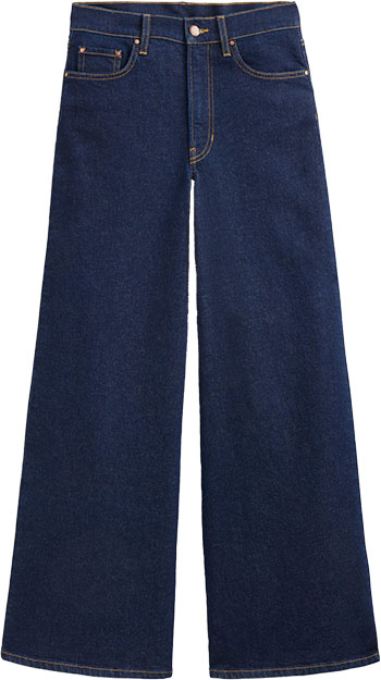 Best blue jeans for women - Boden High Rise Wide Leg Jeans | 40plusstyle.com