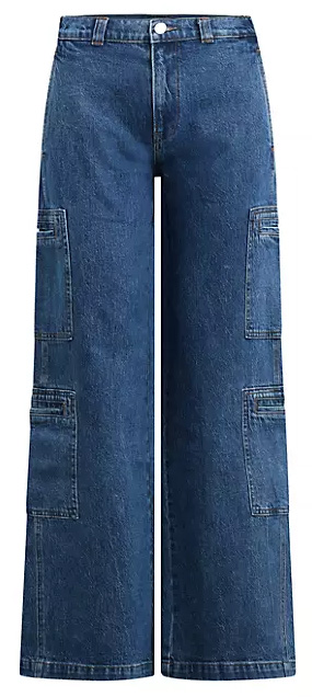 Hudson Jeans Wide-Leg Cargo Jeans | 40plusstyle.com