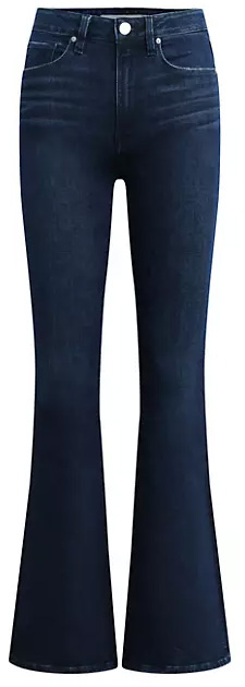 Best blue jeans for women - Hudson Jeans Holly High-Rise Flared Jeans | 40plusstyle.com