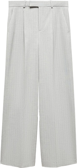 Mango Pinstripe Suit Pants | 40plusstyle.com