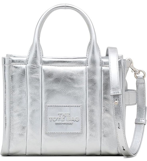 Marc Jacobs The Small Metallic Leather Tote | 40plusstyle.com