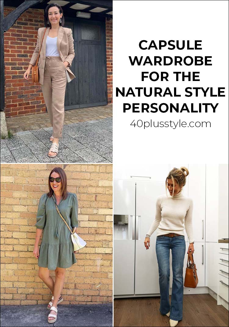 A capsule wardrobe for the natural style personality | 40plusstyle.com
