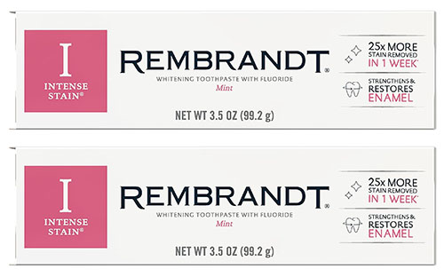 REMBRANDT Intense Stain Whitening Toothpaste With Fluoride | 40plusstyle.com