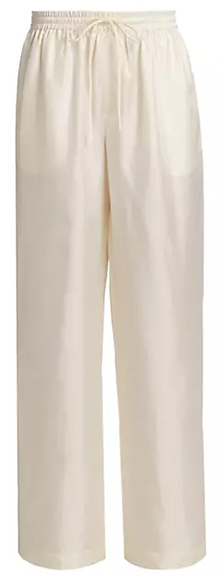 Róhe Frame Wide-Leg Silk Trousers | 40plusstyle.com