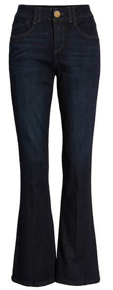 Blue jeans for women - Wit & Wisdom 'Ab'Solution Itty Bitty Bootcut Jeans | 40plusstyle.com
