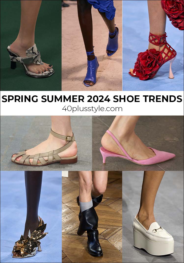 14 shoe trends for spring summer 2024 | 40plusstyle.com