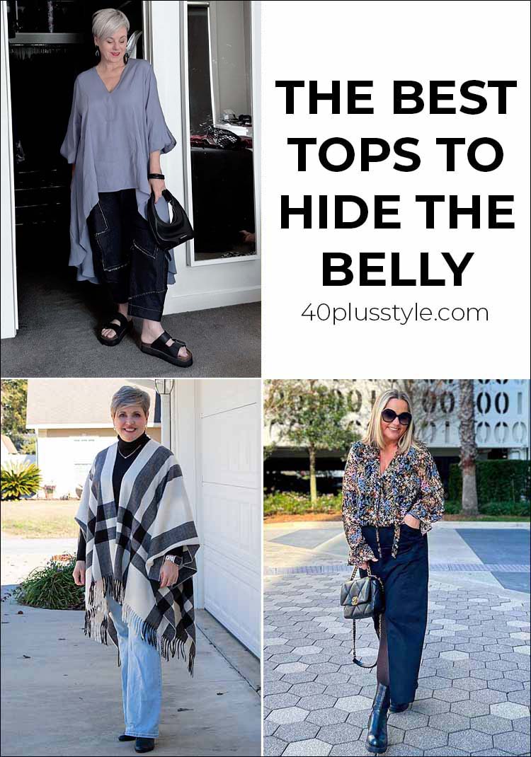 The best tops to hide the belly | 40plusstyle.com