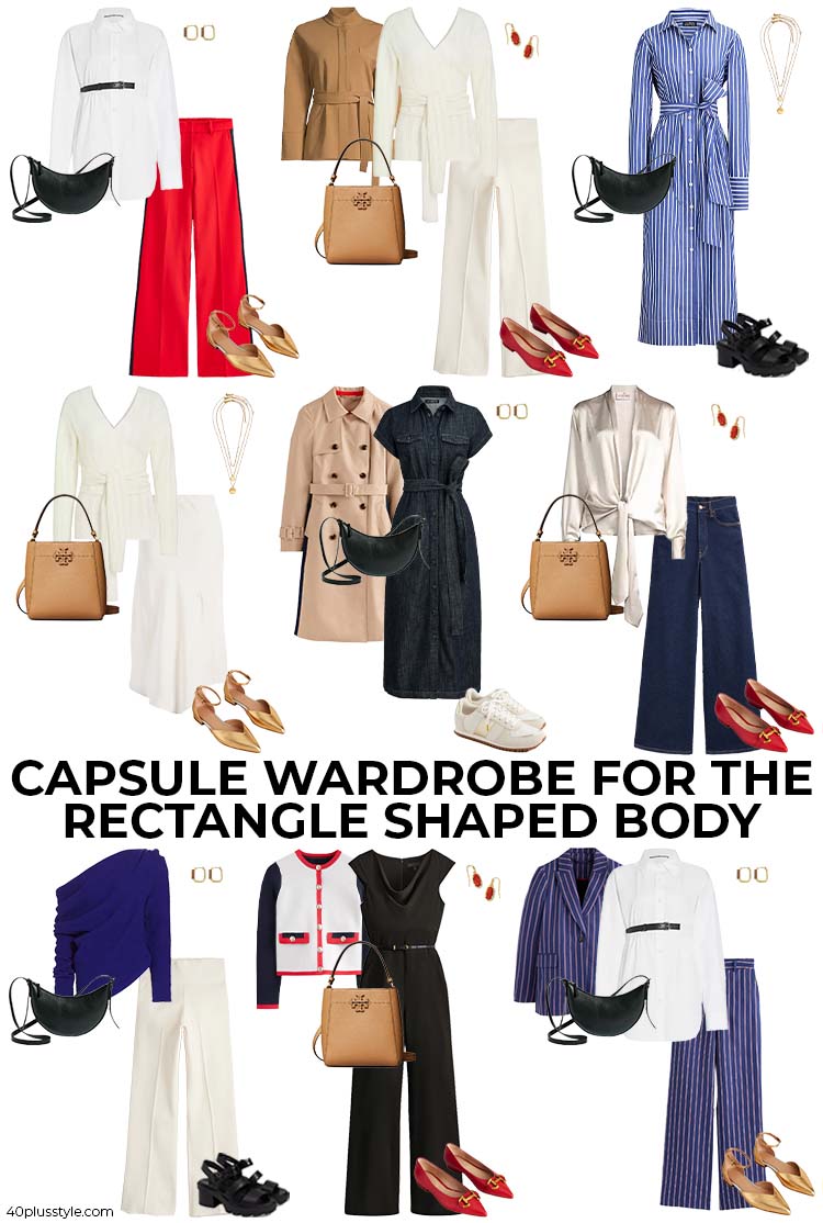 How to dress the rectangle body shape type | 40+style