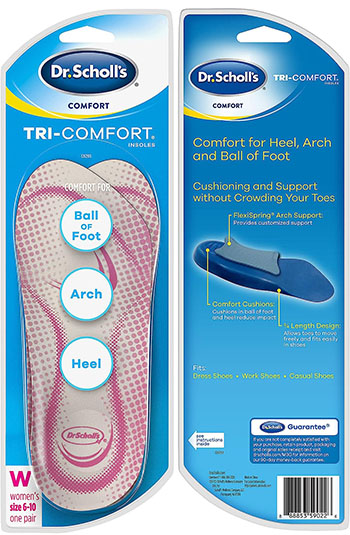 Dr. Scholl's Tri-Comfort Insoles | 40plusstyle.com