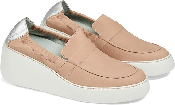 Fly London Duli Platform Wedge Loafers | 40plusstyle.com
