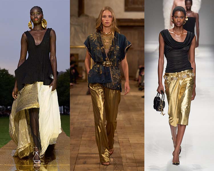 Gold in the 2024 fashion trends | 40plusstyle.com