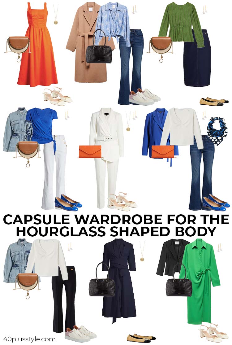 A capsule wardrobe for the hourglass body shape | 40plusstyle.com