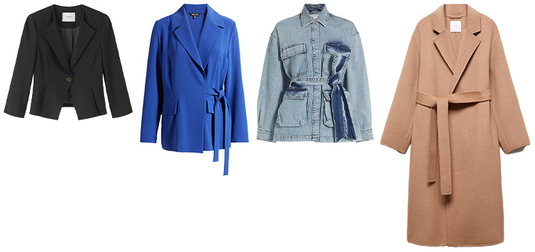 Jackets and coats to wear for the hourglass body shape | 40plusstyle.com