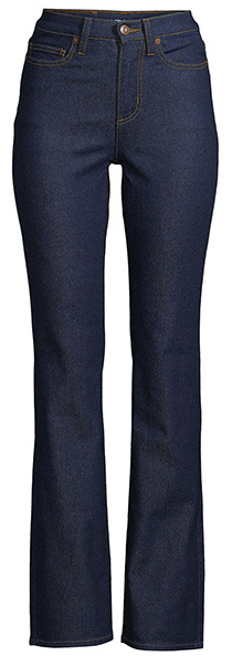 Lands' End Recover High Rise Bootcut Blue Jeans | 40plusstyle.com