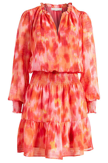Chelsea28 Floral Print Long Sleeve Chiffon Dress | 40plusstyle.com
