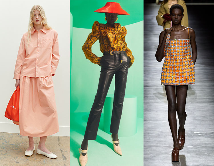 Orange outfits on the spring and summer 2024 catwalks | 40plusstyle.com