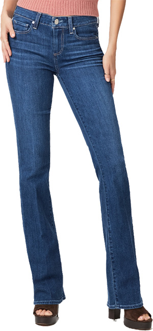 PAIGE Manhattan Bootcut Jeans | 40plusstyle.com
