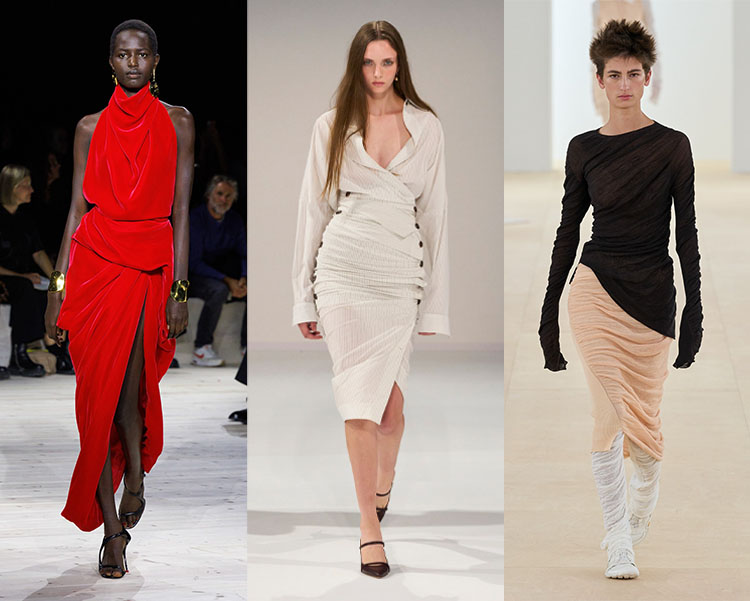 2024 fashion trends - ruching and drapes | 40plusstyle.com