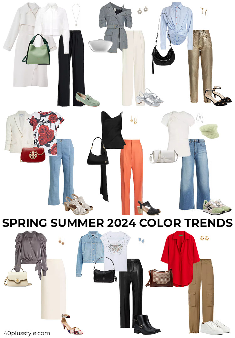 Spring Summer 2024 color trends | 40plusstyle.com