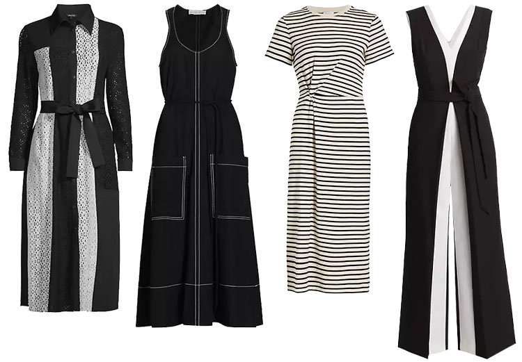 Black and white dresses | 40plusstyle.com