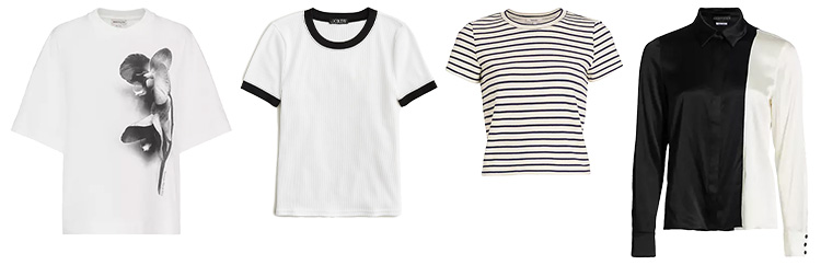 Black and white tops | 40plusstyle.com