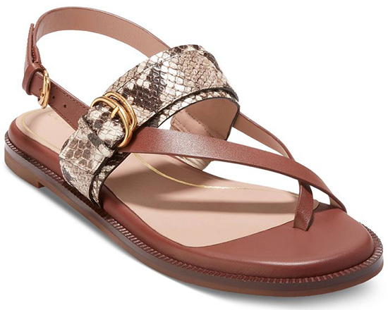 Cole Haan Anica Lux Buckle Sandals | 40plusstyle.com