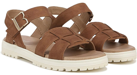 Dr. Scholl's Take Five Flat Sandals | 40plusstyle.com