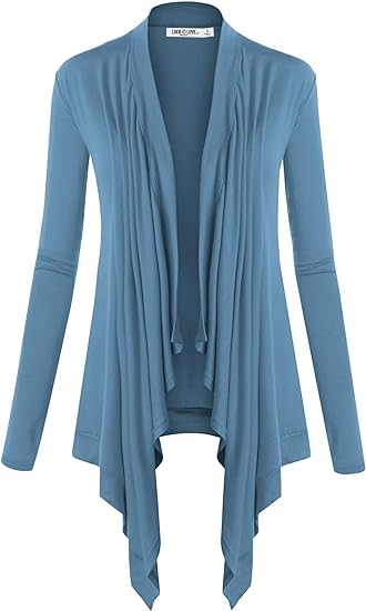 Travel clothes for women - Lock and Love Draped Open Front Cardigan | 40plusstyle.com
