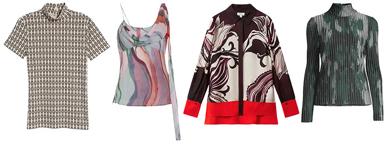 graphic print tops | 40plusstyle.com