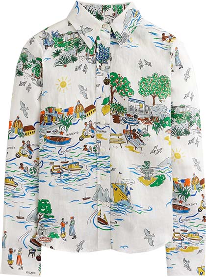 Travel clothes for women - Boden Sienna Linen Shirt | 40plusstyle.com