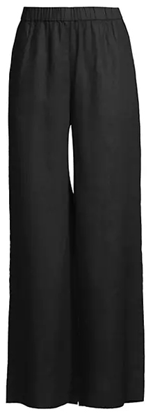 Eileen Fisher Wide-Leg Linen Pants | 40plusstyle.com