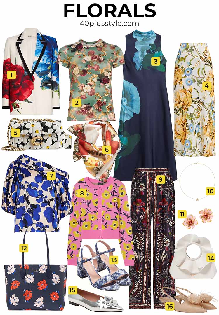 Floral outfits | 40plusstyle.com