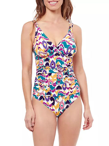 Gottex Echo Ikat One-Piece Swimsuit | 40plusstyle.com