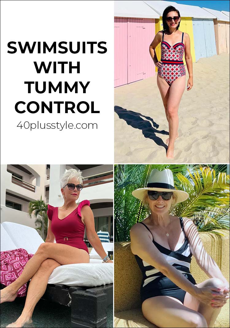 The most flattering swimsuits with tummy control for your next vacation | 40plusstyle.com