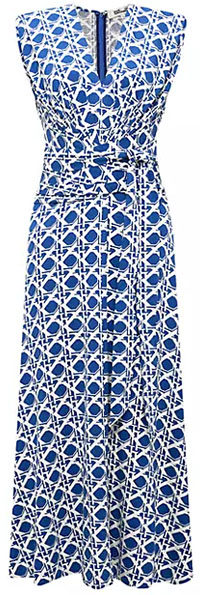 Diane von Furstenberg Dorothee Printed Jersey Wrap Dress | 40plusstyle.com