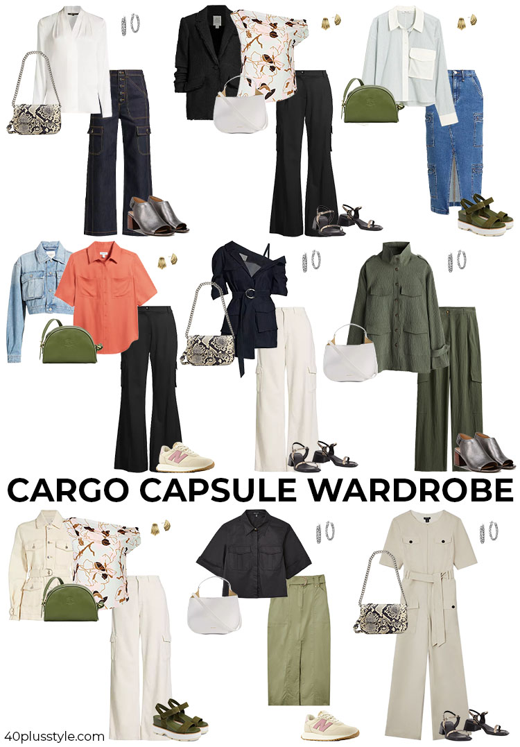 Cargo capsule wardrobe |  40plusstyle.com