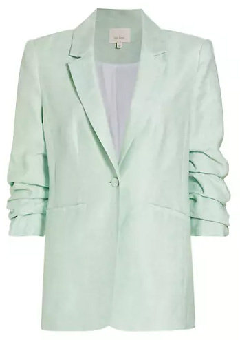 Summer jackets for women - Cinq à Sept Kylie Linen-Cotton Blazer | 40plusstyle.com