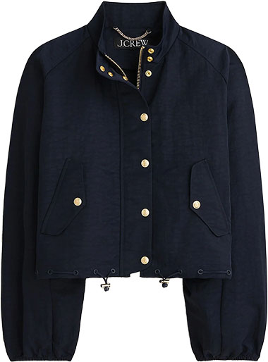 J.Crew Collection Lightweight Bomber Jacket | 40plusstyle.com