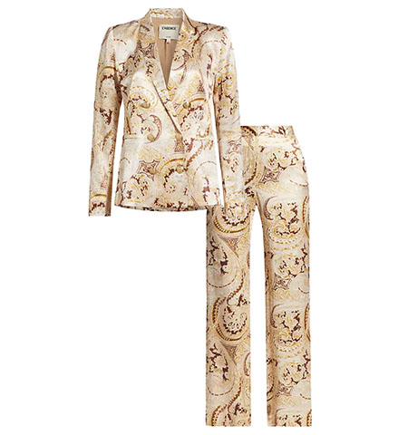 Summer suits for women: L'AGENCE blazer and trousers | 40plusstyle.com
