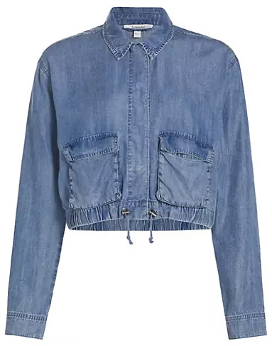 Splendid Breck Cropped Chambray Jacket | 40plusstyle.com