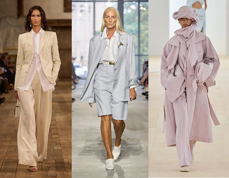 Summer suits on the catwalks | 40plusstyle.com