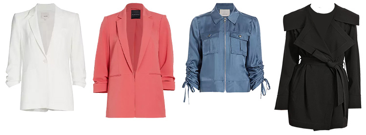 Ruched and draped jackets | 40plusstyle.com