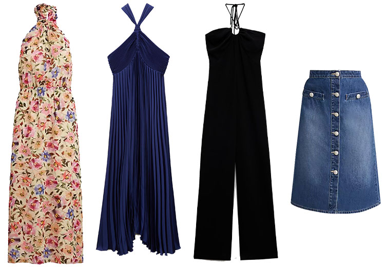 Dresses, jumpsuits and skirts for inverted triangle | 40plusstyle.com