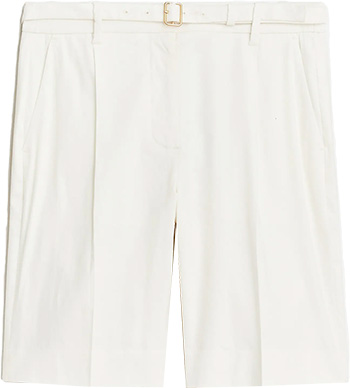 J.Crew Linen Blen 9" Trouser Short | 40plusstyle.com