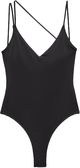 MANGO V-neck Swimsuit | 40plusstyle.com