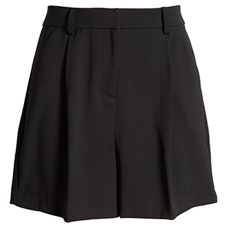 Open Edit Pleated High Waist Trouser Shorts | 40plusstyle.com